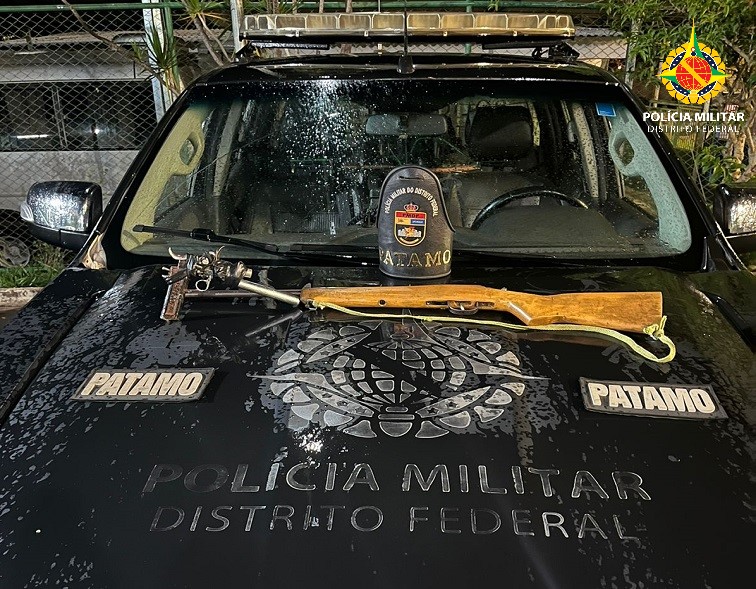 Dois homens são presos por porte ilegal de arma de fogo em São Sebastião, no DF